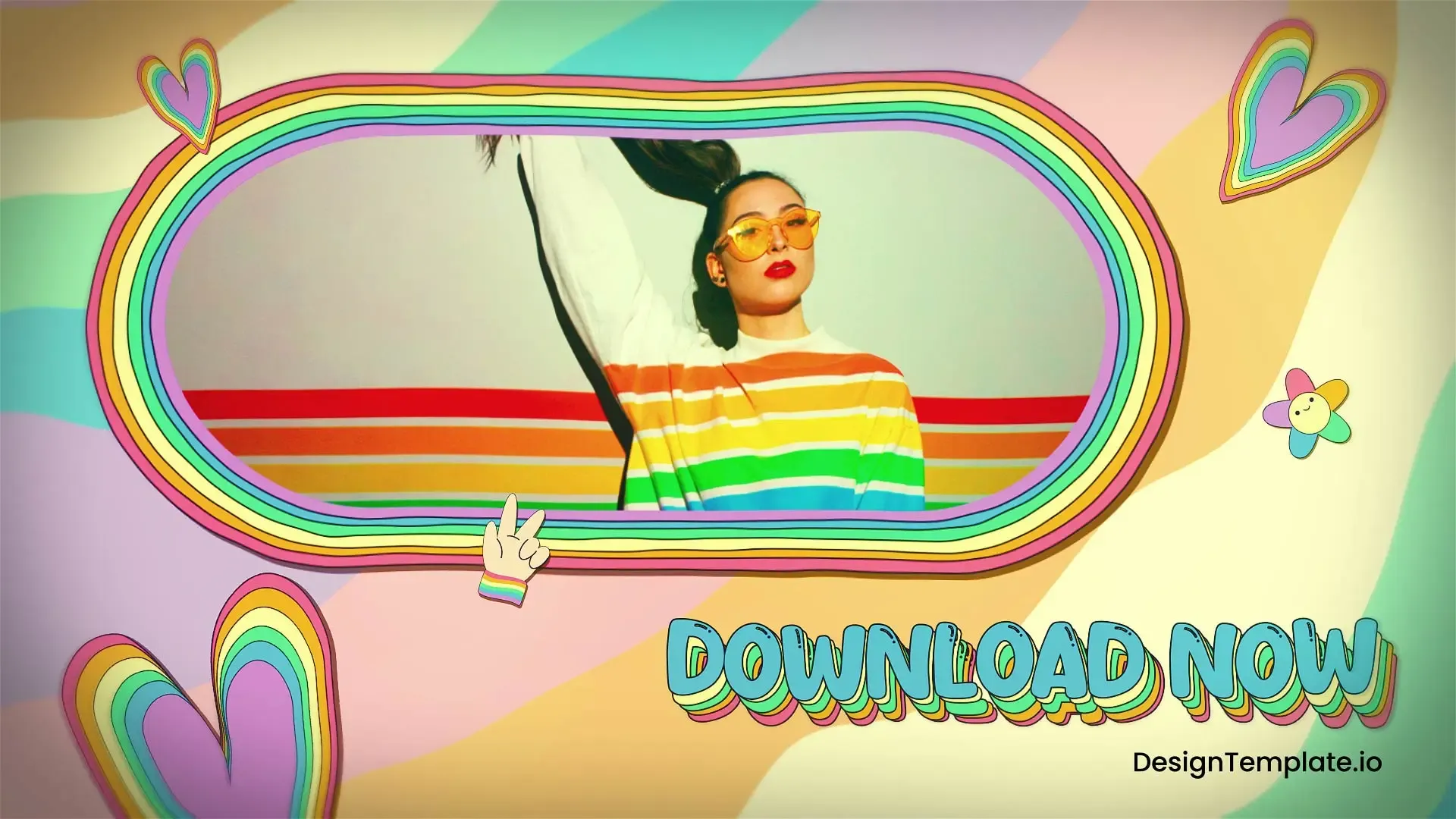Vibrant LGBTQ Video Display Template